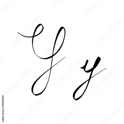cursive y