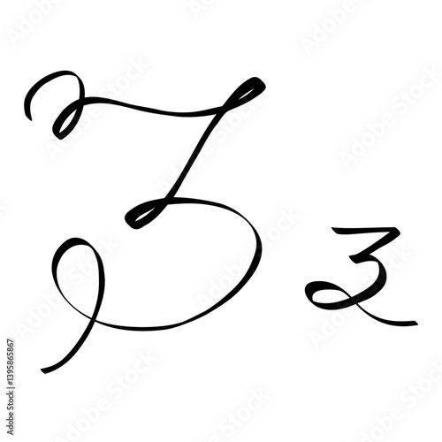 cursive z