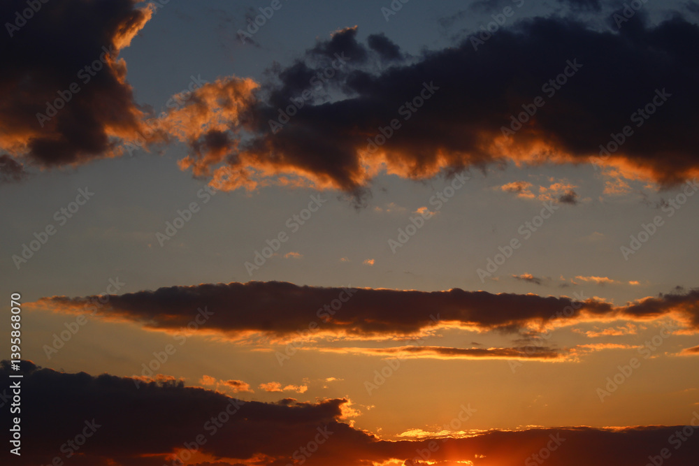 Naklejka premium Extraordinary CLoudscape At The Golden Hour