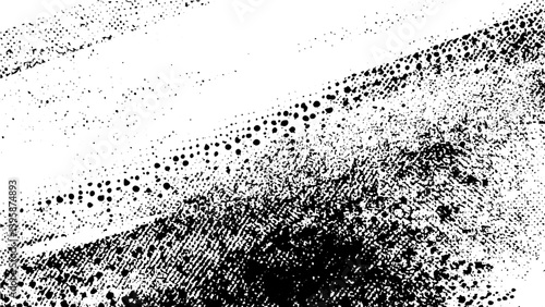 Scratched Grunge Urban Background Texture Vector. grunge black and white distressed texture background. noise small particles of debris and dust. Distressed uneven background.