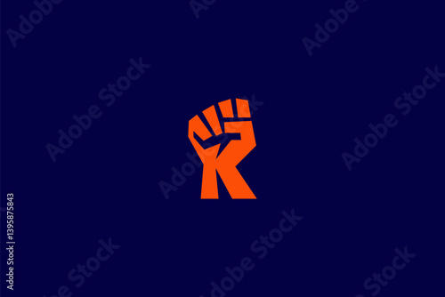 Obraz na płótnie Letter K Fist Logo, a powerful symbol of resilience, unity, and strength. perfect for:
Activism, social justice. Fitness & combat sports brands Motivational coaching & personaal growth w salonie