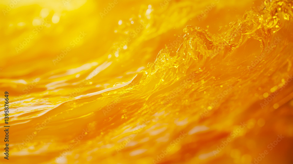 refreshing lemonade liquid background. Texture of detox cooling sweet summer drink with macro texture