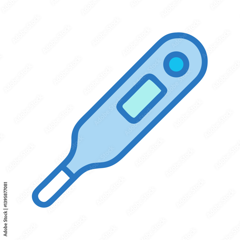 Digital Thermometer Temperature Measurement Icon Design Digital Thermometer Temperature Measurement Icon Design