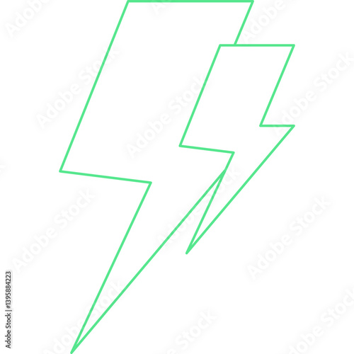 Electric Current single vector illustration icon