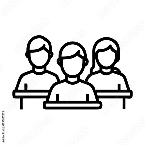  Detailed Classmates Icon