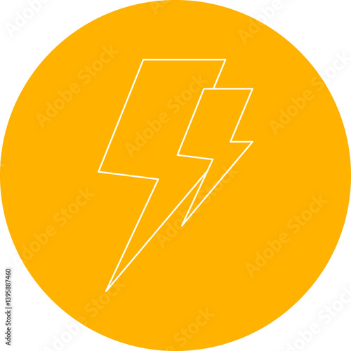 Electric Current single vector illustration icon