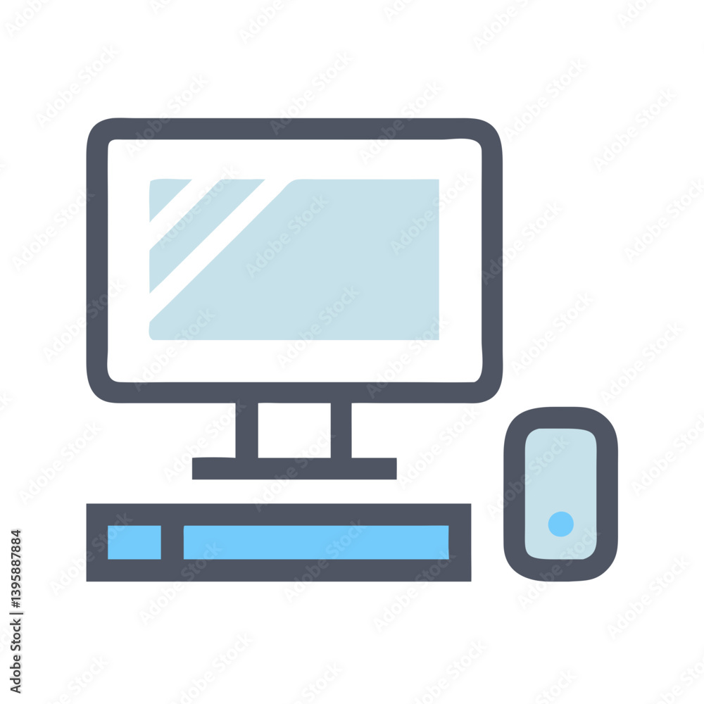 Detailed Computer Icon Detailed Computer Icon