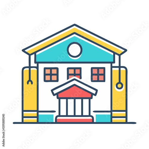  Colorful Educational Institute Icon