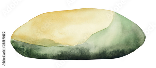 Obraz na płótnie PNG Watercolor abstract shape illustration minimalist painting. w salonie