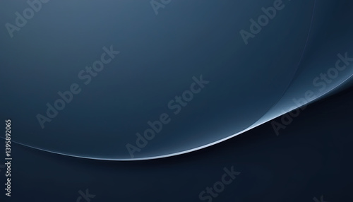 A dark navy blue background with light gray flowing lines and curves.