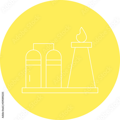 Refinery single vector illustration icon