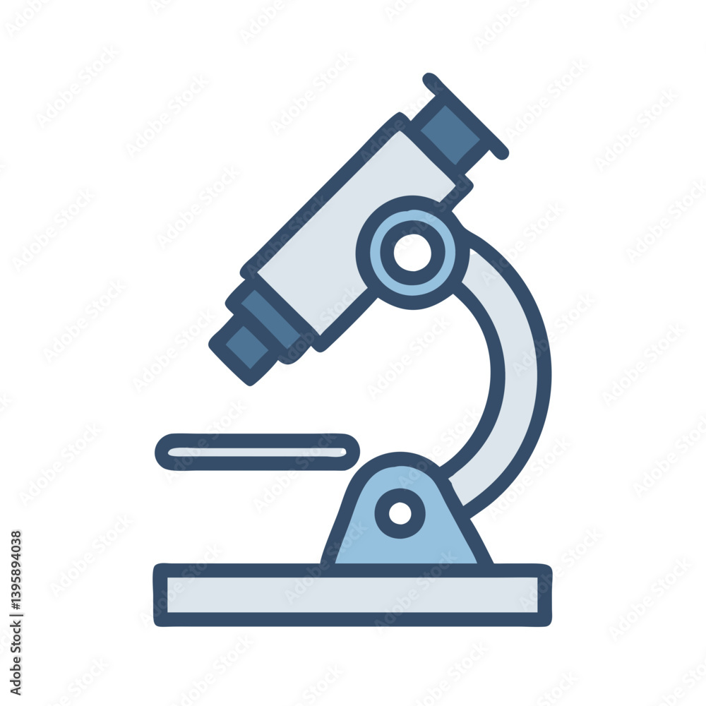 Microscope Structure Icon Microscope Structure Icon