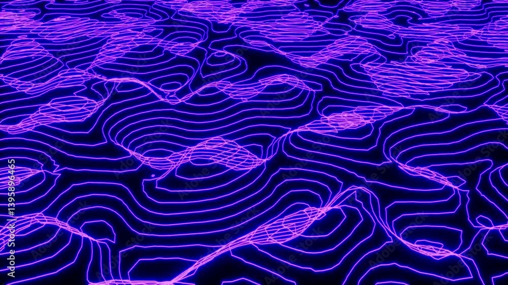 blue elevation map landscape terrain able to loop