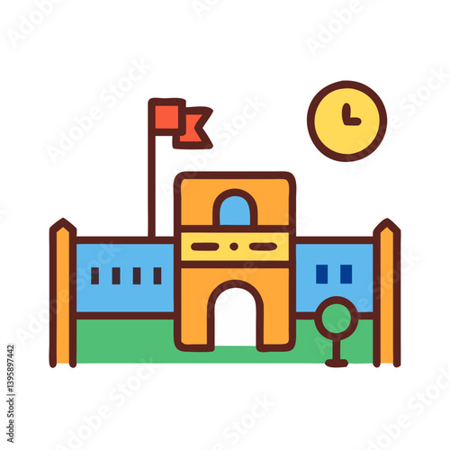  Modern Schoolyard Icon