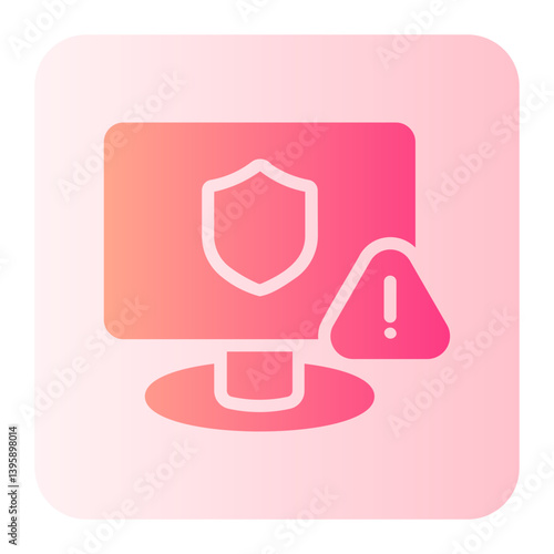 Threat  gradient icon
