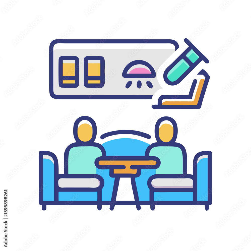 Fototapeta premium Creative Student Lounge Icon