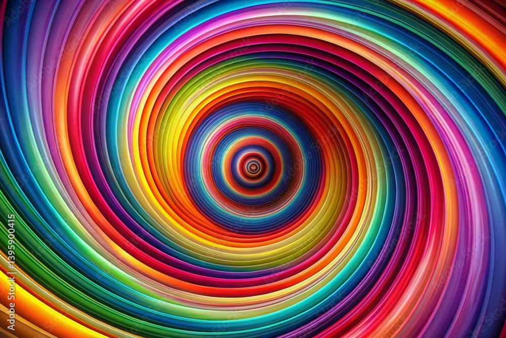 Hypnotic Vibrant Spiral Abstract Digital Art - Colorful Swirling Design Hypnotic Vibrant Spiral Abstract Digital Art - Colorful Swirling Design