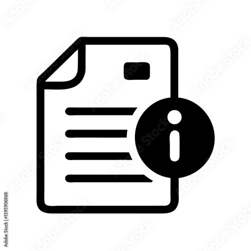 Document Info Bubble Icon Design