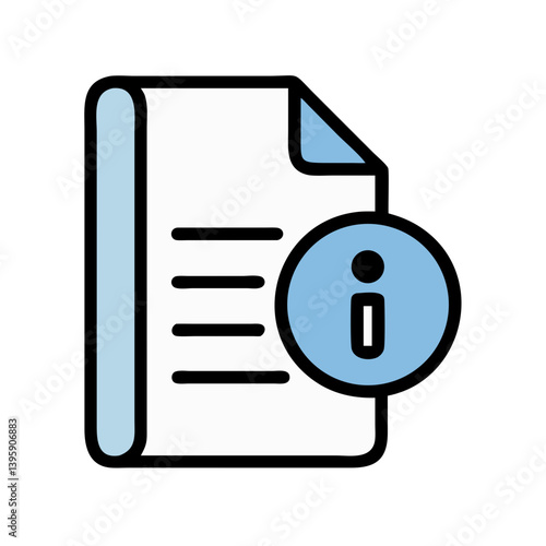Document Info Bubble Icon Design
