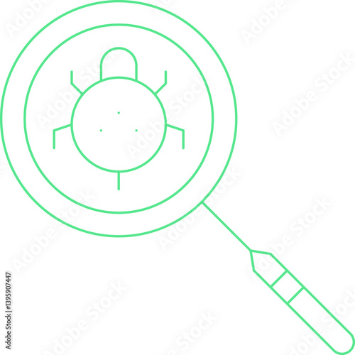 Find Bugs single vector illustration icon