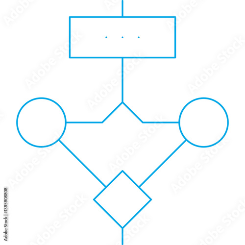 Flowchart single vector illustration icon