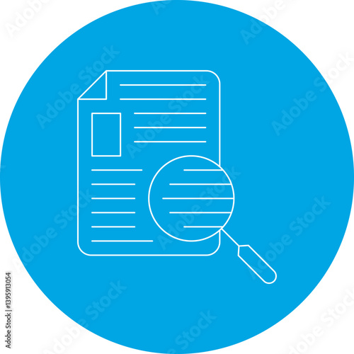 Finding single vector illustration icon
