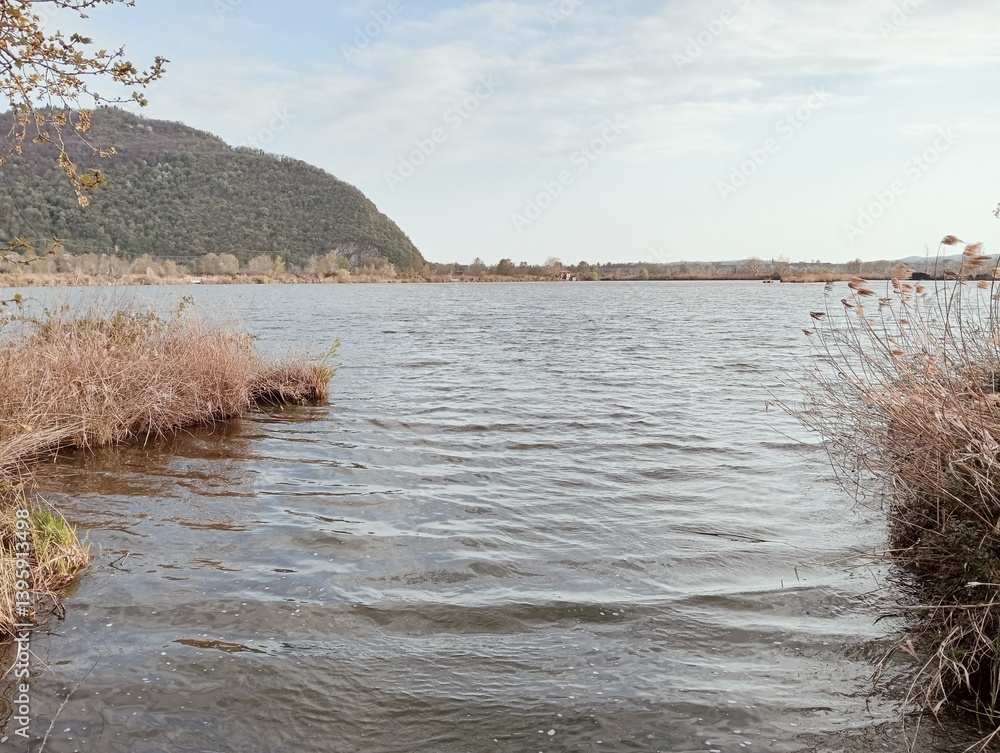 Torbiere on Iseo lake in Italy