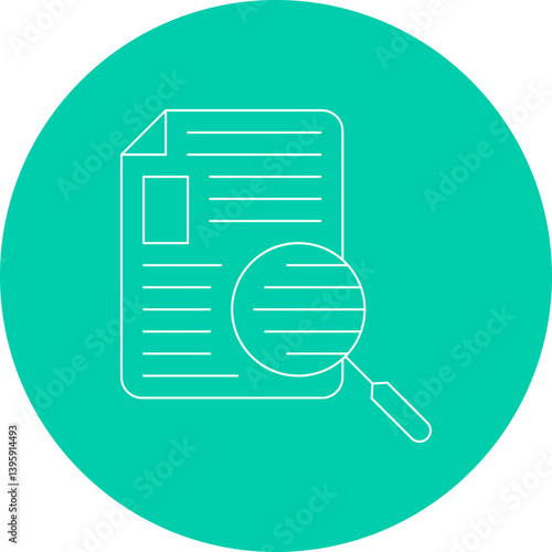 Finding single vector illustration icon