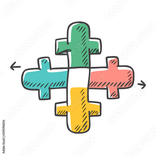 crossover icon, crossover vector illustration-simple illustration of crossover, perfect for crossover logos and icons