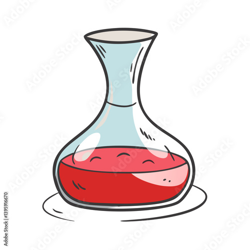 decanter with red wine icon, decanter with red wine vector illustration-simple illustration of decanter with red wine, perfect for decanter with red wine logos and icons