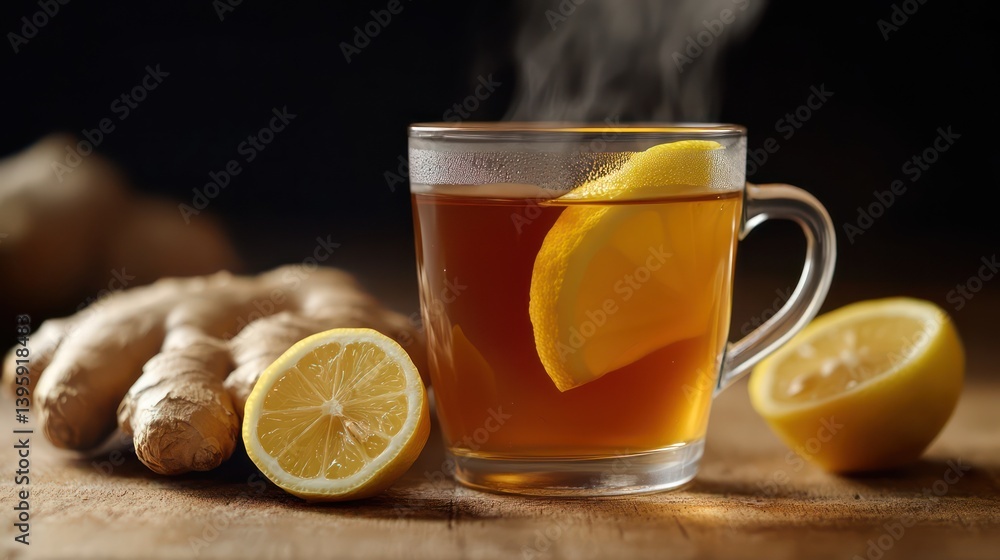 Ginger lemon tea image Ginger lemon tea image