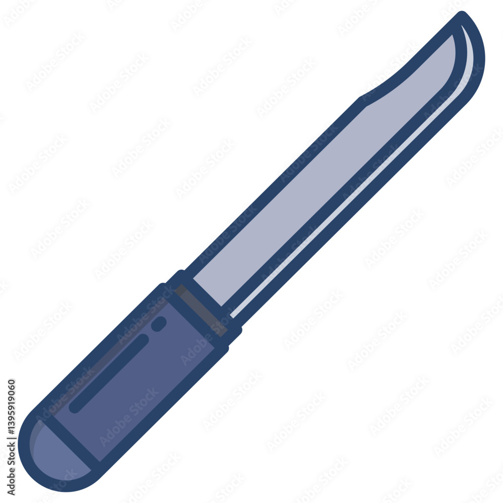 Linear color Knife icon Linear color Knife icon