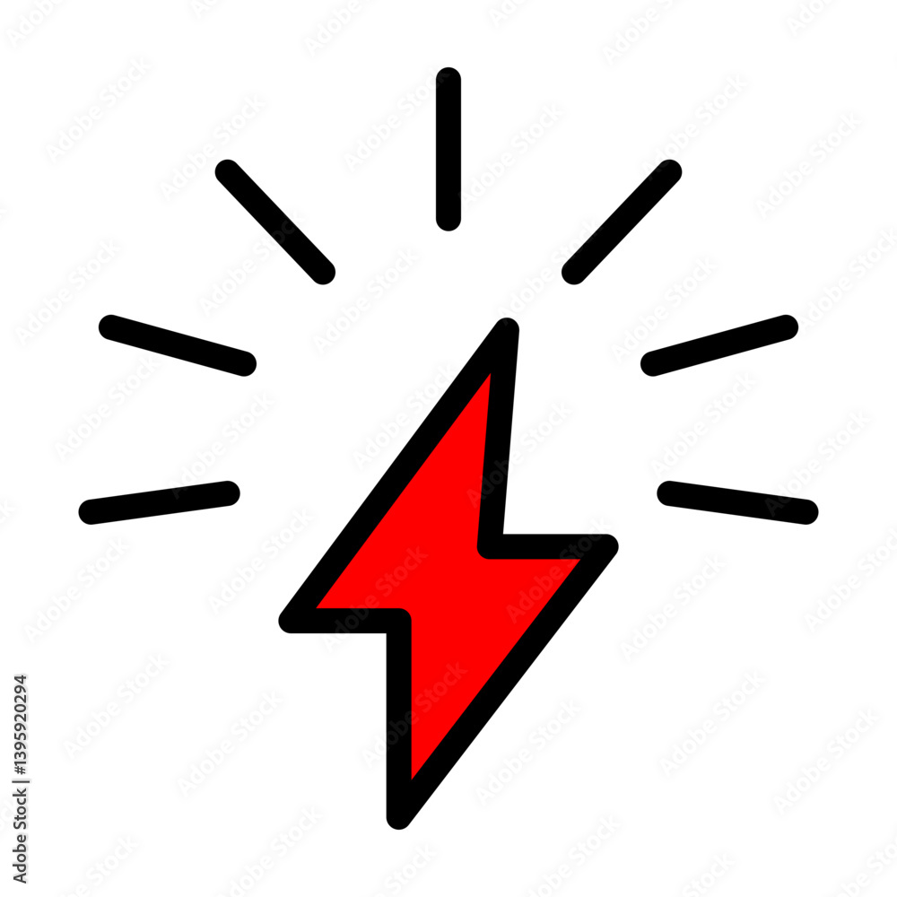 Bolt Vector Filled Icon Design Bolt Vector Filled Icon Design