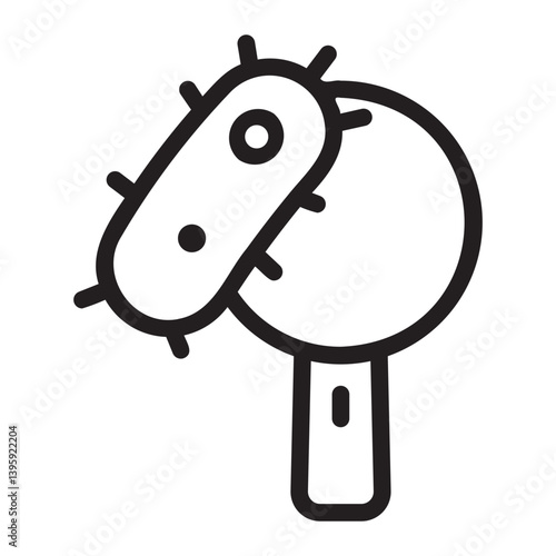 Virus Scan line icon