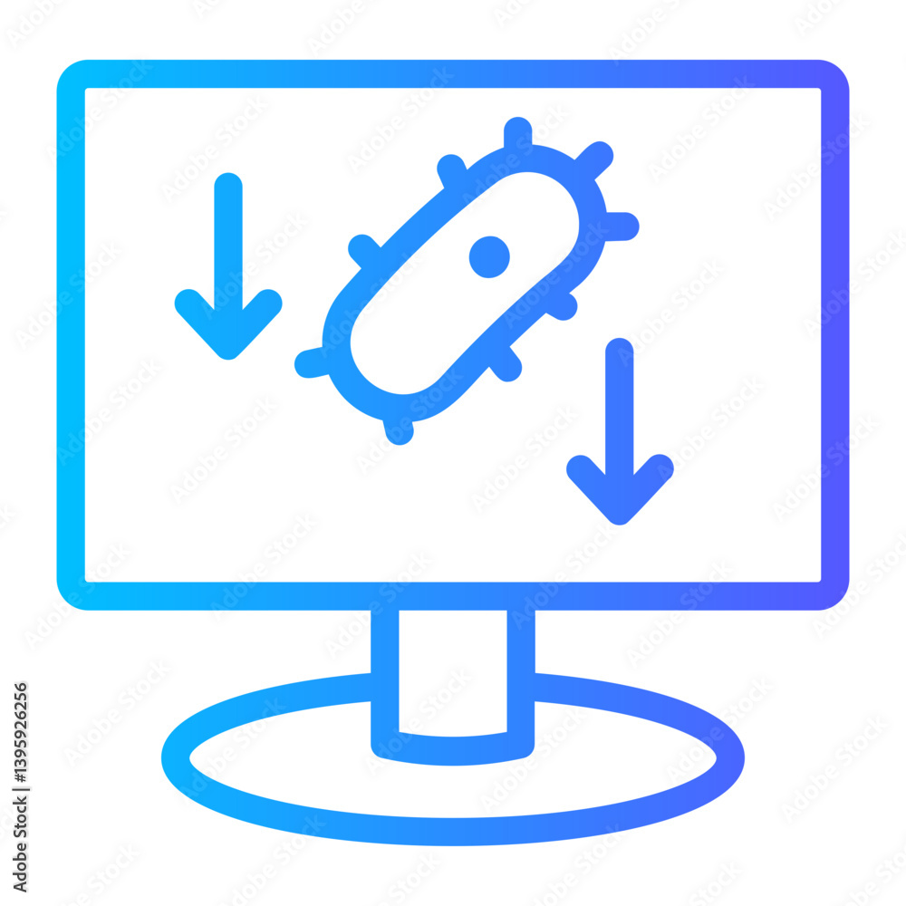 Cyber Attack gradient icon Cyber Attack gradient icon
