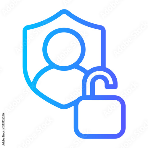 Картината върху платно Access gradient icon