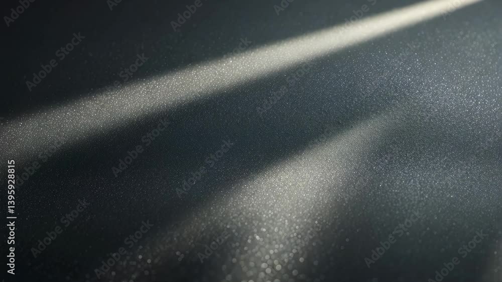 Metallic glitter on a black paper backdrop