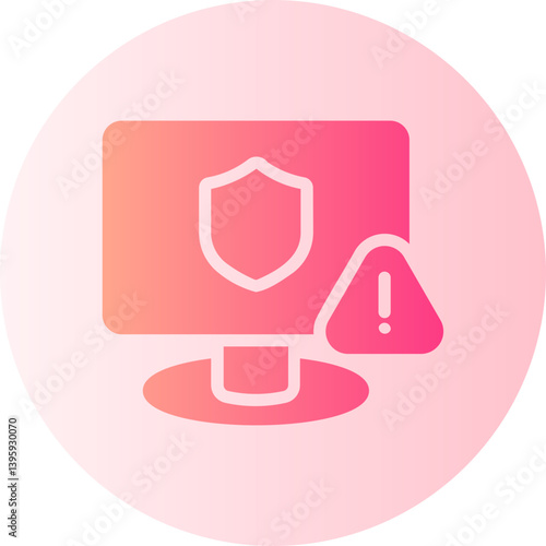 Threat  gradient icon