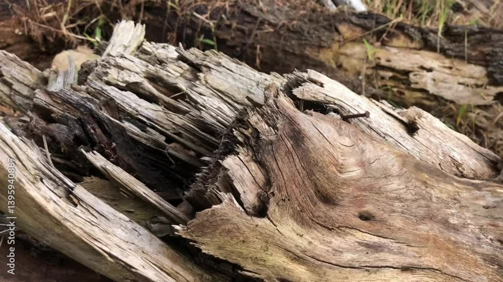 Close-up of Decaying Wood Texture: A Study in Nature's Decomposition Close-up of Decaying Wood Texture: A Study in Nature's Decomposition