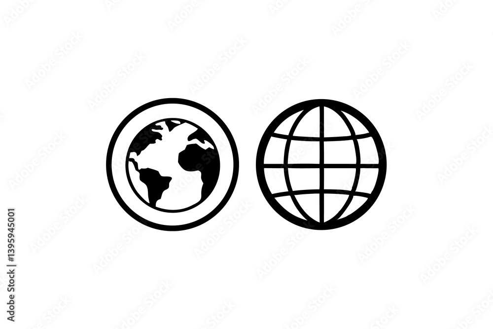 World Globe Icons Graphic Design Green energy Earth Day Elements for Global Business and Internet World Globe Icons Graphic Design Green energy Earth Day Elements for Global Business and Internet