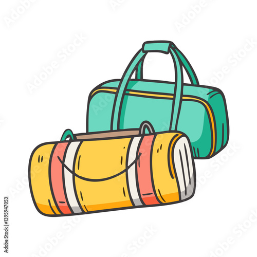 duffel bags icon, duffel bags vector illustration-simple illustration of duffel bags, perfect for duffel bags logos and icons