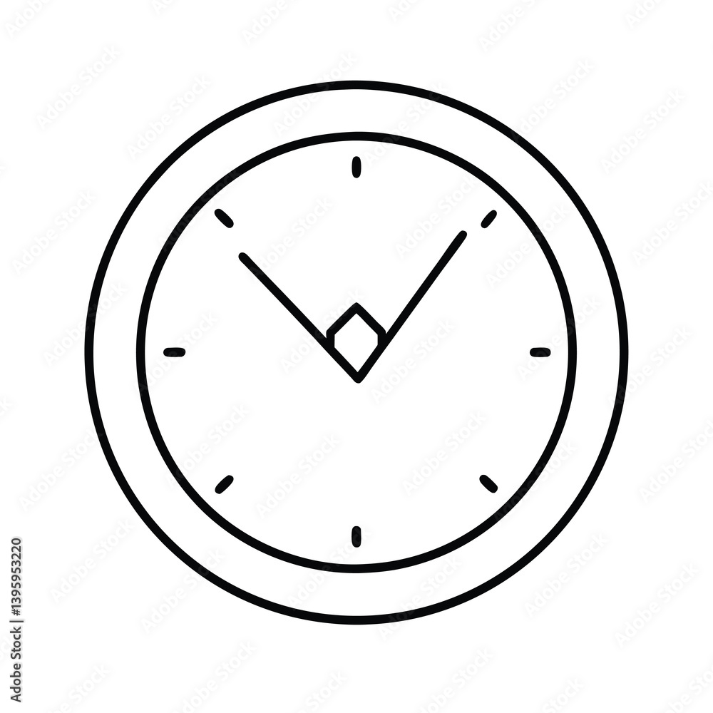 clock icon on white background clock icon on white background