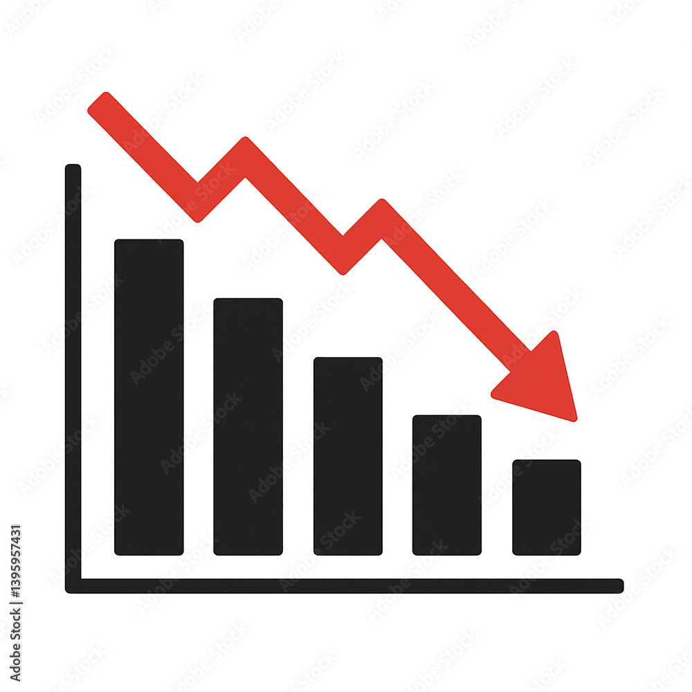 Stock market crash graphic Stock market crash graphic
