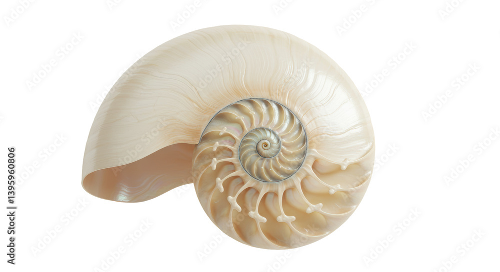 Isolated Nautilus Shell Isolated Nautilus Shell
