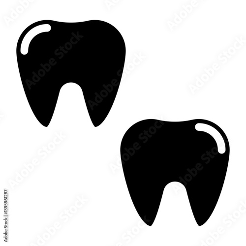 Teeth line icon