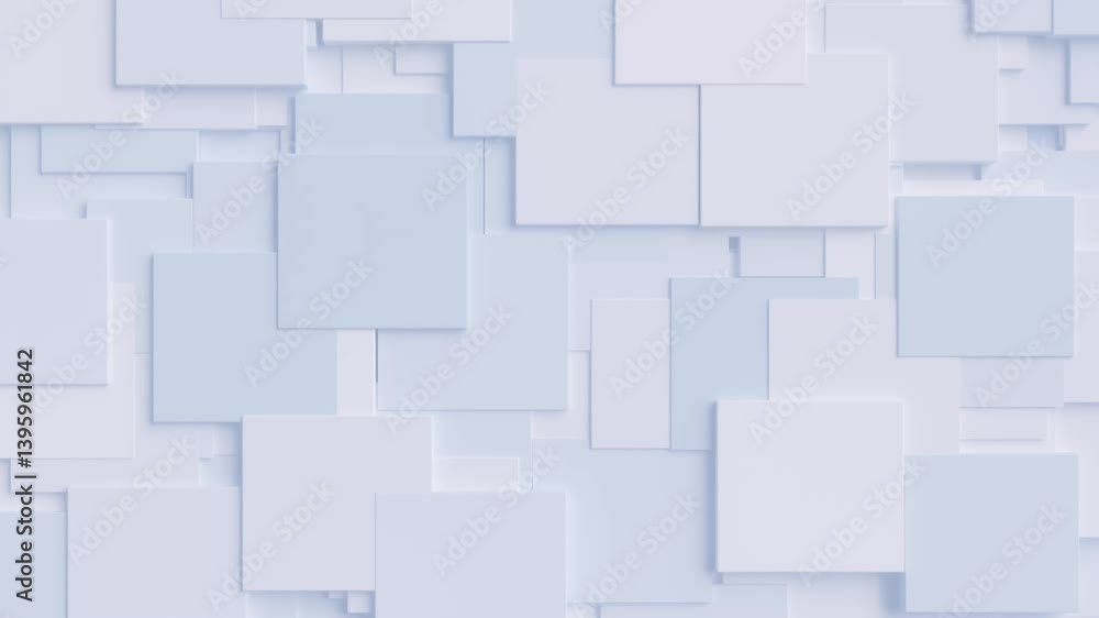 Clean abstract background animation of white squares moving behind each other. Clean corporate business look with repeating animation. Clean abstract background animation of white squares moving behind each other. Clean corporate business look with repeating animation.