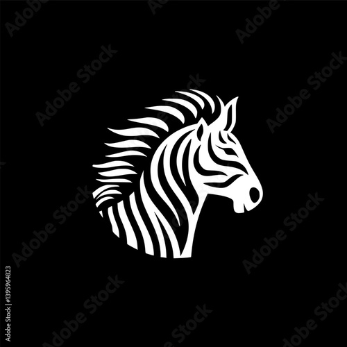 Wallpaper Mural Animal - Black and White Isolated Icon - Vector illustration Torontodigital.ca