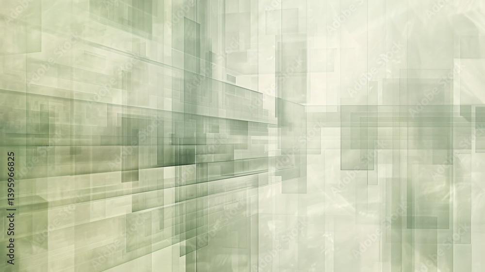 Futuristic Geometric Grid Background with Green Transparent Rectangles Futuristic Geometric Grid Background with Green Transparent Rectangles