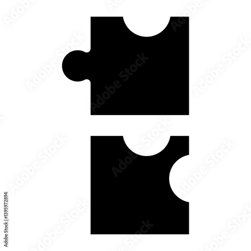 Puzzle line icon
