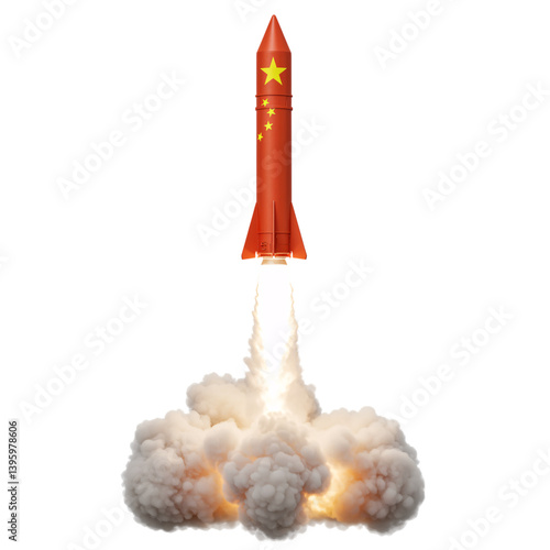China's Missile Launches into the Sky